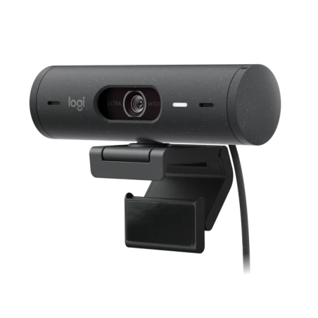 Logitech Brio 505 Webcam - 1080P - Zom Digital 4X - Enfoque Automatico - Microfono Estero - Negro