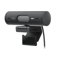 Logitech Brio 505 Webcam - 1080P - Zom Digital 4X - Enfoque Automatico - Microfono Estero - Negro
