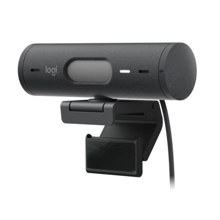 Logitech Brio 505 Webcam - 1080P - Zom Digital 4X - Enfoque Automatico - Microfono Estero - Negro