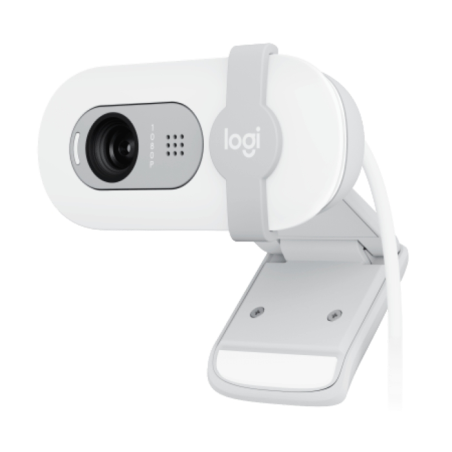 Webcam Logitech Brio 100 Full HD - 2 mégapixels - Antireflet - Blanc cassé