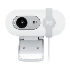 Webcam Logitech Brio 100 Full HD - 2 mégapixels - Antireflet - Blanc cassé
