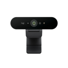 Logitech Brio 4K Webcam - Zom Digital 5X - Enfoque Automatico - Doble Microfono integrado - Negro