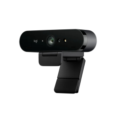Logitech Brio 4K Webcam - Zom Digital 5X - Enfoque Automatico - Doble Microfono integrado - Negro