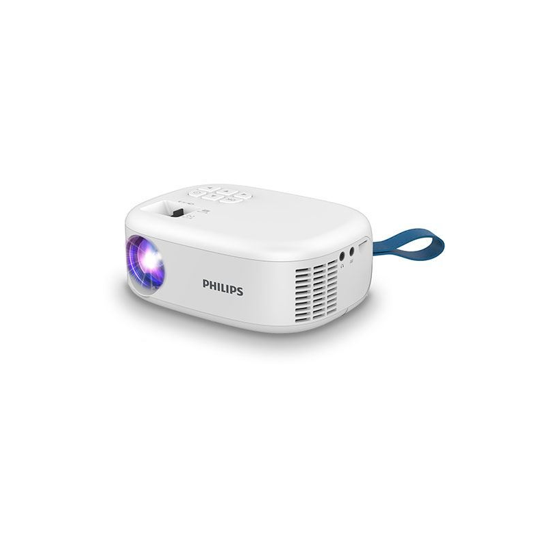 Vidéoprojecteur LED Philips - HD 720p - Luminosité 100 lumens ANSI - Projection jusqu'à 80 pouces - Wi-Fi - Haut-parleurs intégr