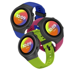 Montre connectée SPC Smartee 4G Junior avec écran rond de 1,2" - 4G - Localisation GPS - Mode école - Zones de sécurité - Étanch