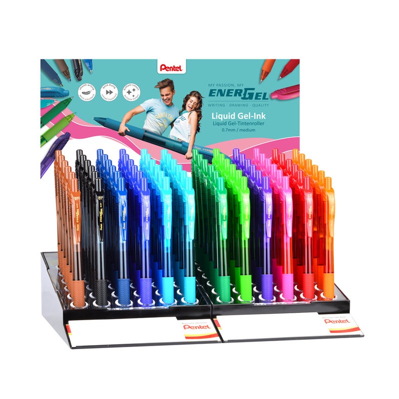 Stylos Pentel EnerGel lot de 72