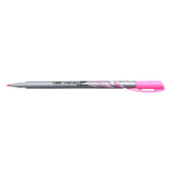 LOT de 12 Bic Intensity Medium Marker Pen 0.8mm - Encre à base d'eau - Couleur Rose