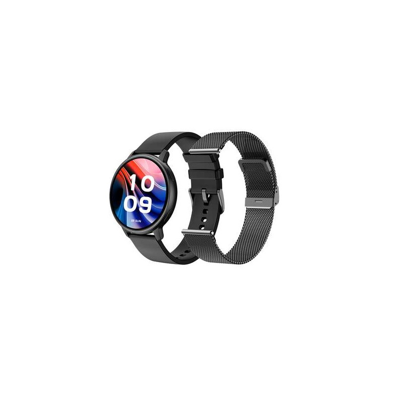 Montre Smartwatch SPC Smartee Duo Classic Écran AMOLED rond 1,43" - Plus de 100 modes sportifs - Surveillance de la santé - Rési