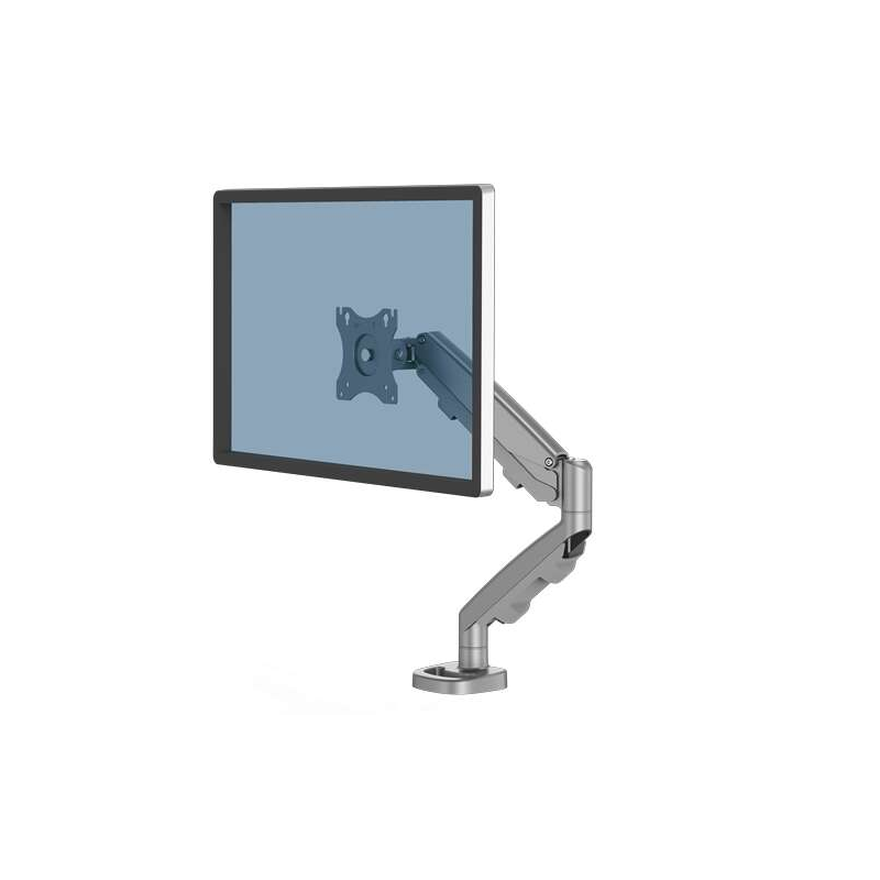 Fellowes Eppa Bras pour écran simple - Jusqu'à 39" et 8 kg - Réglage par ressort à gaz - Couleur argent