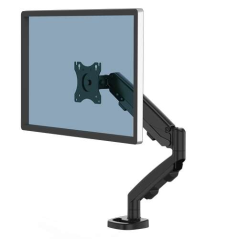 Fellowes Eppa Single Monitor Arm - Jusqu'à 39" et 8 kg - Réglage par ressort à gaz - Couleur Noir