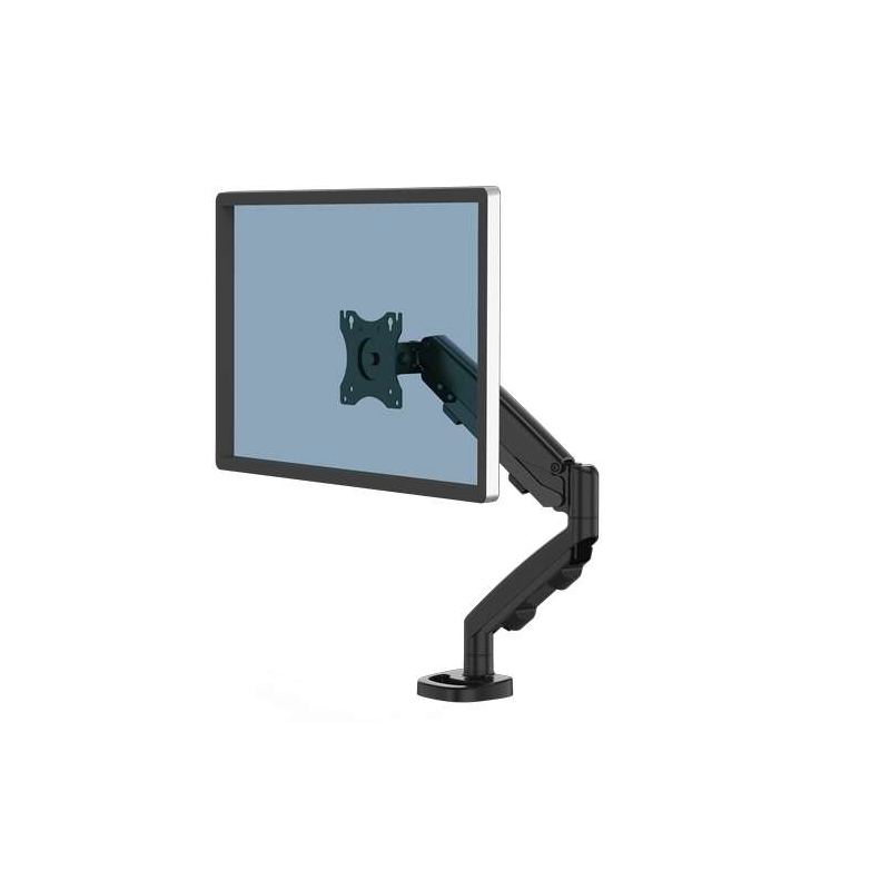 Fellowes Eppa Single Monitor Arm - Jusqu'à 39" et 8 kg - Réglage par ressort à gaz - Couleur Noir
