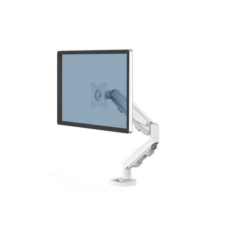 Fellowes Eppa Bras pour écran simple - Jusqu'à 39" et 8 kg - Réglage par ressort à gaz - Couleur blanche