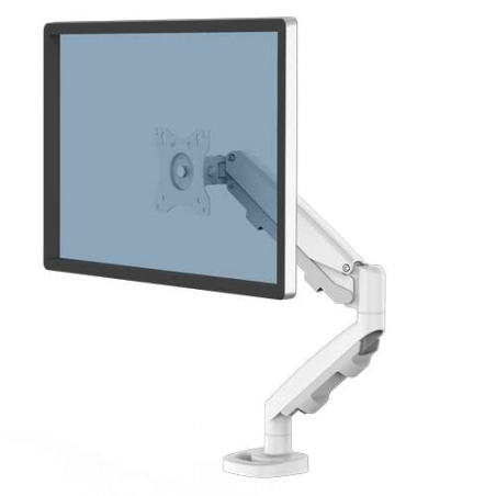 Fellowes Eppa Bras pour écran simple - Jusqu'à 39" et 8 kg - Réglage par ressort à gaz - Couleur blanche