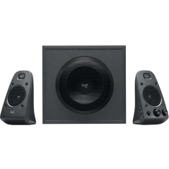 Enceintes Logitech Z625 2.1 THX 140W - Subwoofer 260W - 2x Entrées Jack 3.5mm - Entrée Casque et RCA - Couleur Noir