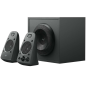 Enceintes Logitech Z625 2.1 THX 140W - Subwoofer 260W - 2x Entrées Jack 3.5mm - Entrée Casque et RCA - Couleur Noir