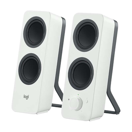 Enceintes Bluetooth Logitech Z207 2.0 - 10W - Son Stéréo - Entrée Jack 3,5 mm - Couleur Blanche