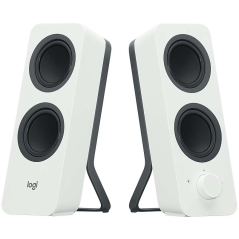 Enceintes Bluetooth Logitech Z207 2.0 - 10W - Son Stéréo - Entrée Jack 3,5 mm - Couleur Blanche