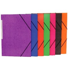 ✅ LOT de 20 Chemise en Carton Mariola Simil Prespan avec Étiquette au Dos Folio 500gr/m2 - Mesures 34x25cm - Fe en stock