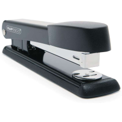 Agrafeuse de bureau en métal Rapesco Marlin - Jusqu'à 25 feuilles - Agrafes 26/6, 24/6 - Agrafage fermé et ouvert