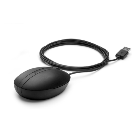 Souris laser USB HP 320M - Capteur réglable 1200 DPI - Design ergonomique ambidextre - 3 boutons et molette de défilement - Plug