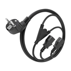 Câble d'alimentation CPU Aisens - CEE7/M-2xC13/H - 1,8 m - Couleur Noir