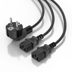 Câble d'alimentation CPU Aisens - CEE7/M-2xC13/H - 1,8 m - Couleur Noir