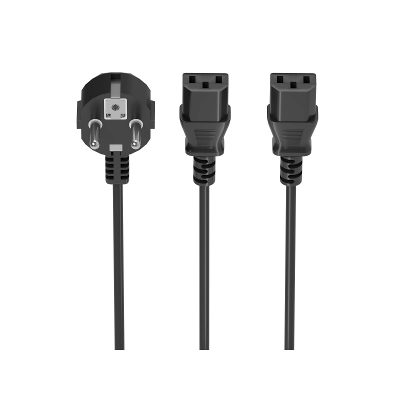 Câble d'alimentation CPU Aisens - CEE7/M-2xC13/H - 3m - Couleur Noir