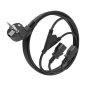 Câble d'alimentation CPU Aisens - CEE7/M-2xC13/H - 3m - Couleur Noir