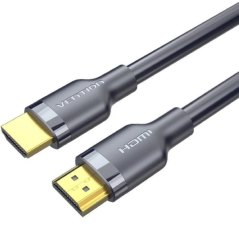 Câble HDMI 2.0 Vention - Résolution 4K - ARC - Longueur 1,5 m - Connecteurs plaqués or - Gaine PVC - Noir