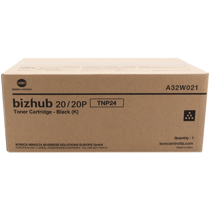 Konica Minolta TNP24 Cartouche de toner noir d'origine - A32W021