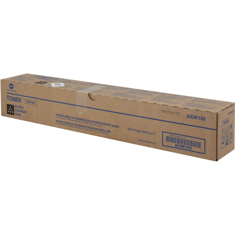 Konica Minolta TN512 Cartouche de toner noir d'origine - TN512K/A33K152