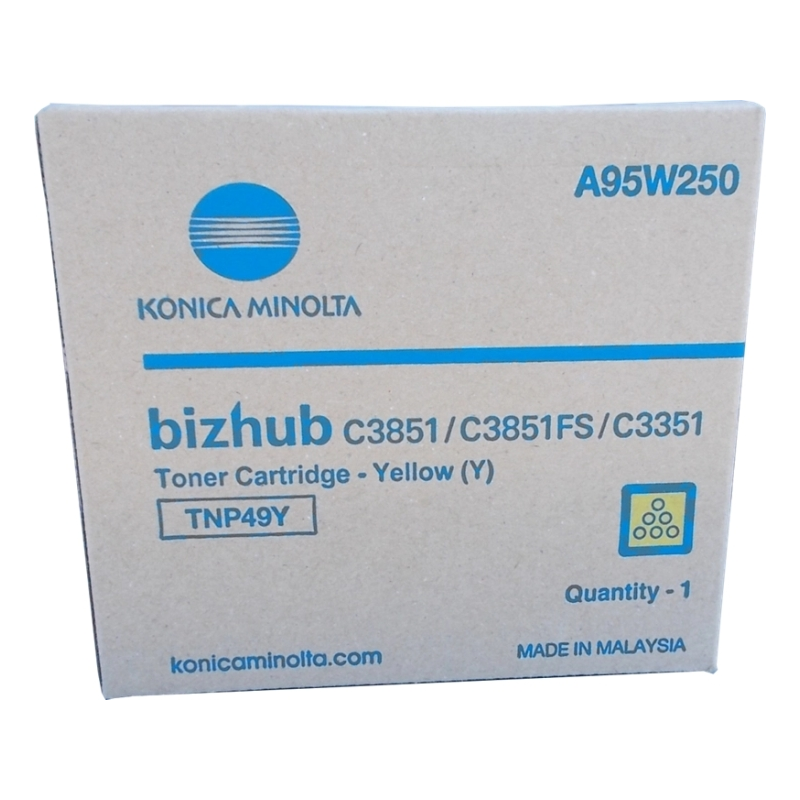 Konica Minolta TNP49 Cartouche de toner jaune d'origine - TNP49Y/A95W250