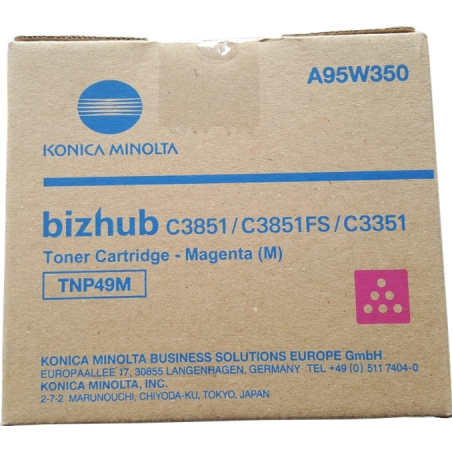 Konica Minolta TNP49 Cartouche de toner magenta d'origine - TNP49M/A95W350