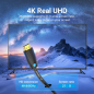 Câble HDMI 2.0 Vention - Résolution 4K - ARC - Longueur : 30 m - Connecteurs plaqués or - Gaine PVC - Noir