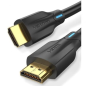 Câble HDMI 2.1 Vention - Résolution 8K - eARC - Longueur 10 m - Connecteurs plaqués or - HDR dynamique - Fréquence de rafraîchis