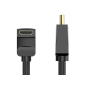 Câble HDMI 2.0 coudé Vention - Résolution 4K - ARC - Longueur 1 m - Connecteurs plaqués or - Gaine PVC - Compatible HDR - Noir