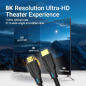 Câble HDMI 2.1 Vention - Résolution 8K - eARC - Longueur 1,5 m - Connecteurs plaqués or - HDR dynamique - Fréquence de rafraîchi