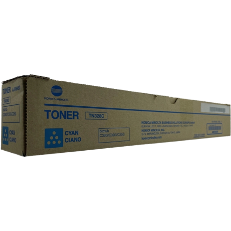 Cartouche de toner cyan d'origine Konica Minolta TN328 - AAV8450/TN328C