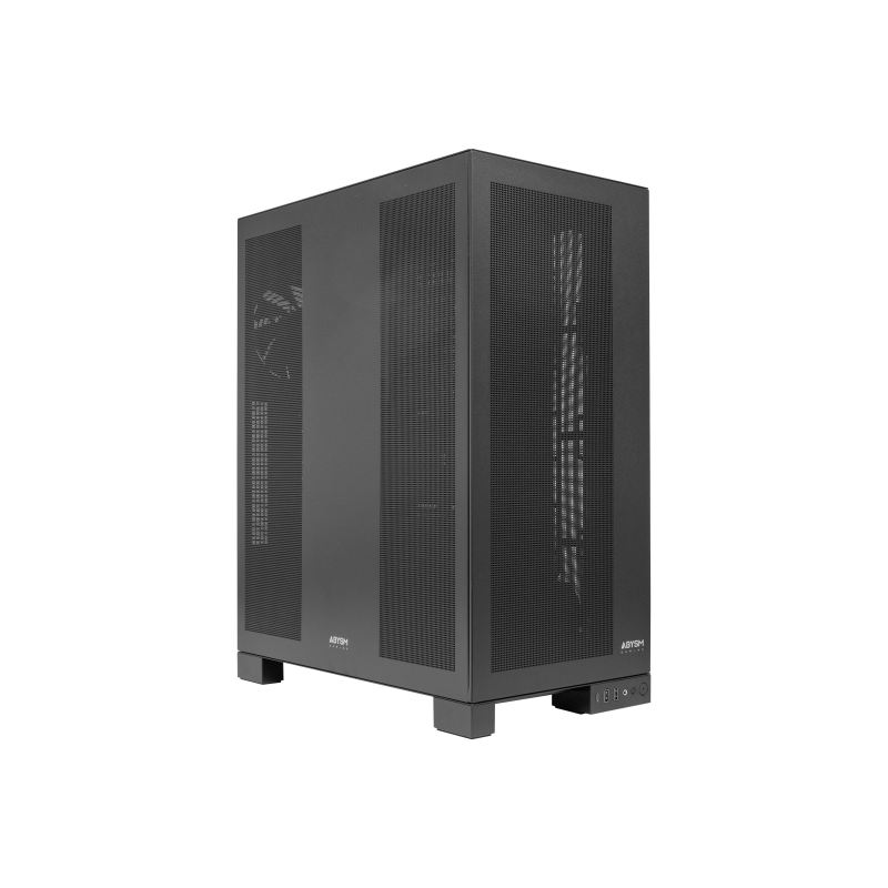 Boîtier tour pour station de travail Abysm AI Pro 100 EATX, ATX, Micro ATX, ITX - Panneaux métalliques - 3,5" et 2,5" - USB-A, U