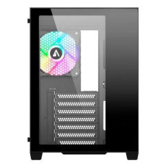 Abysm Danube Sava 285 BX203 Noir ARGB ATX, ITX, Micro ATX Boîtier Tour - Verre Trempé Latéral et Avant - 3,5" et 2,5" - USB-A, U