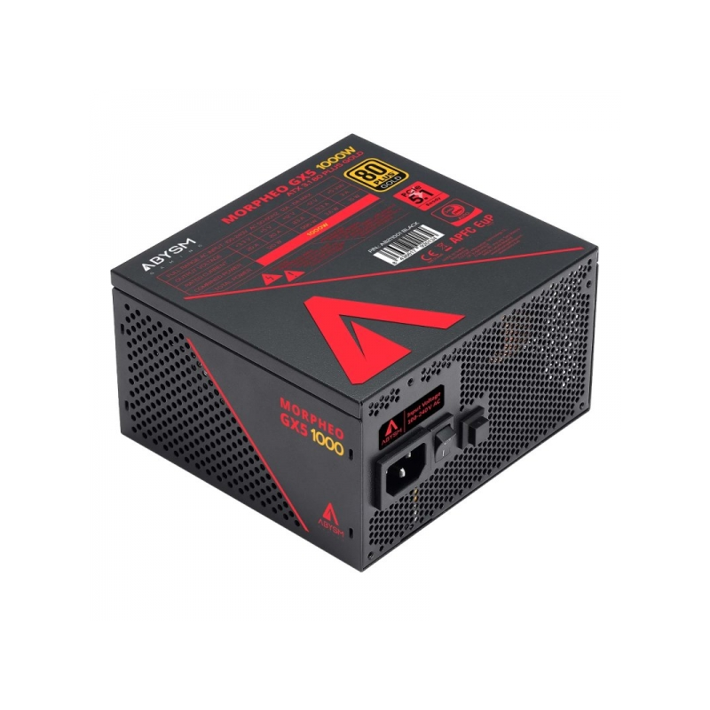 Abysm Gaming Morpheo GX5 Alimentation 1000 W 80 Plus Gold entièrement modulaire 1000 W ATX – Ventilateur 120 mm