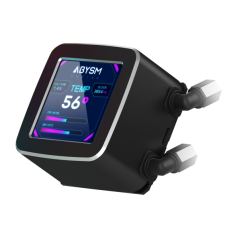 Abysm Oceanic LCD 360 ARGB Kit de refroidissement liquide - 3 ventilateurs 120 mm - Éclairage ARGB - Écran LCD 2,8" - Pompe 2500