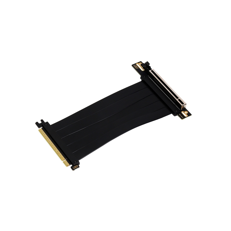 Câble d'extension Riser Flexible PCIe 4.0 x16 Aisens - Blindage EMI - Longueur 17 cm - Couleur Noir