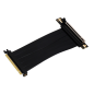 Câble d'extension Riser Flexible PCIe 4.0 x16 Aisens - Blindage EMI - Longueur 17 cm - Couleur Noir