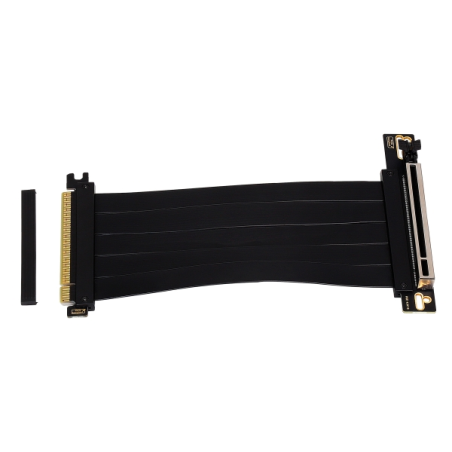 Câble d'extension Riser Flexible PCIe 4.0 x16 Aisens - Blindage EMI - Longueur 17 cm - Couleur Noir