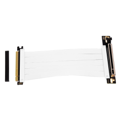 Câble d'extension Riser Flexible PCIe 4.0 x16 Aisens - Blindage EMI - Longueur 17 cm - Couleur Blanc