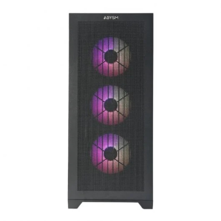 Abysm Gaming Danube Mura BX300 ARGB ATX, EATX, ITX, boîtier tour micro ATX - Côté Verre Trempé - 3,5" et 2,5" - USB-C 3.2, USB-A