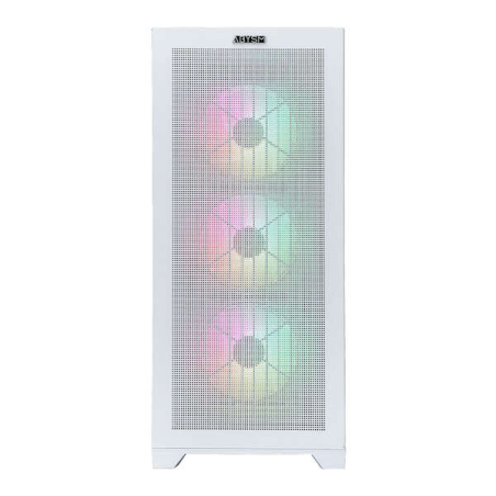 Abysm Gaming Danube Mura Blanc BX300 ARGB ATX, EATX, ITX, boîtier tour micro ATX - Côté Verre Trempé - 3,5" et 2,5" - USB-C 3.2,