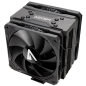 Ventilateur CPU Abysm Gaming Snow IV 120 mm avec dissipateur thermique 4 caloducs - Max. 1600rpm - Couleur Noir