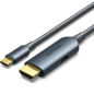 Câble convertisseur Vention HDMI mâle vers USB-C mâle - Résolution 4K - ARC - Longueur 1,5 m - Connecteurs plaqués or - Gaine PV